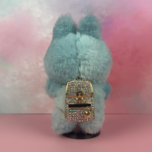 Crystal‑Encrusted Mini Backpack