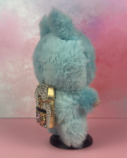 Crystal‑Encrusted Mini Backpack