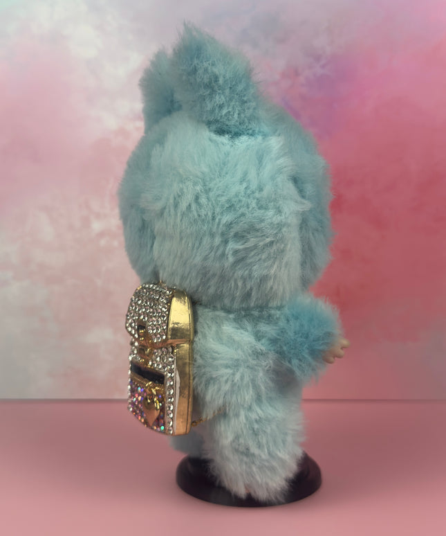 Crystal‑Encrusted Mini Backpack