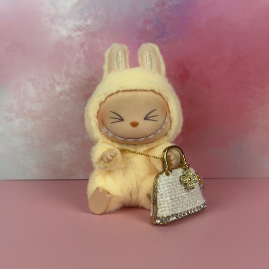 Bouclé Tote with Clover Charm