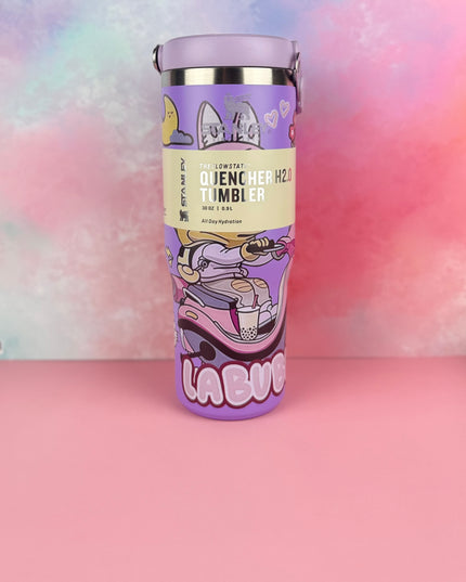 PandaPopSA Exclusive - Labubu Flip Straw Tumbler