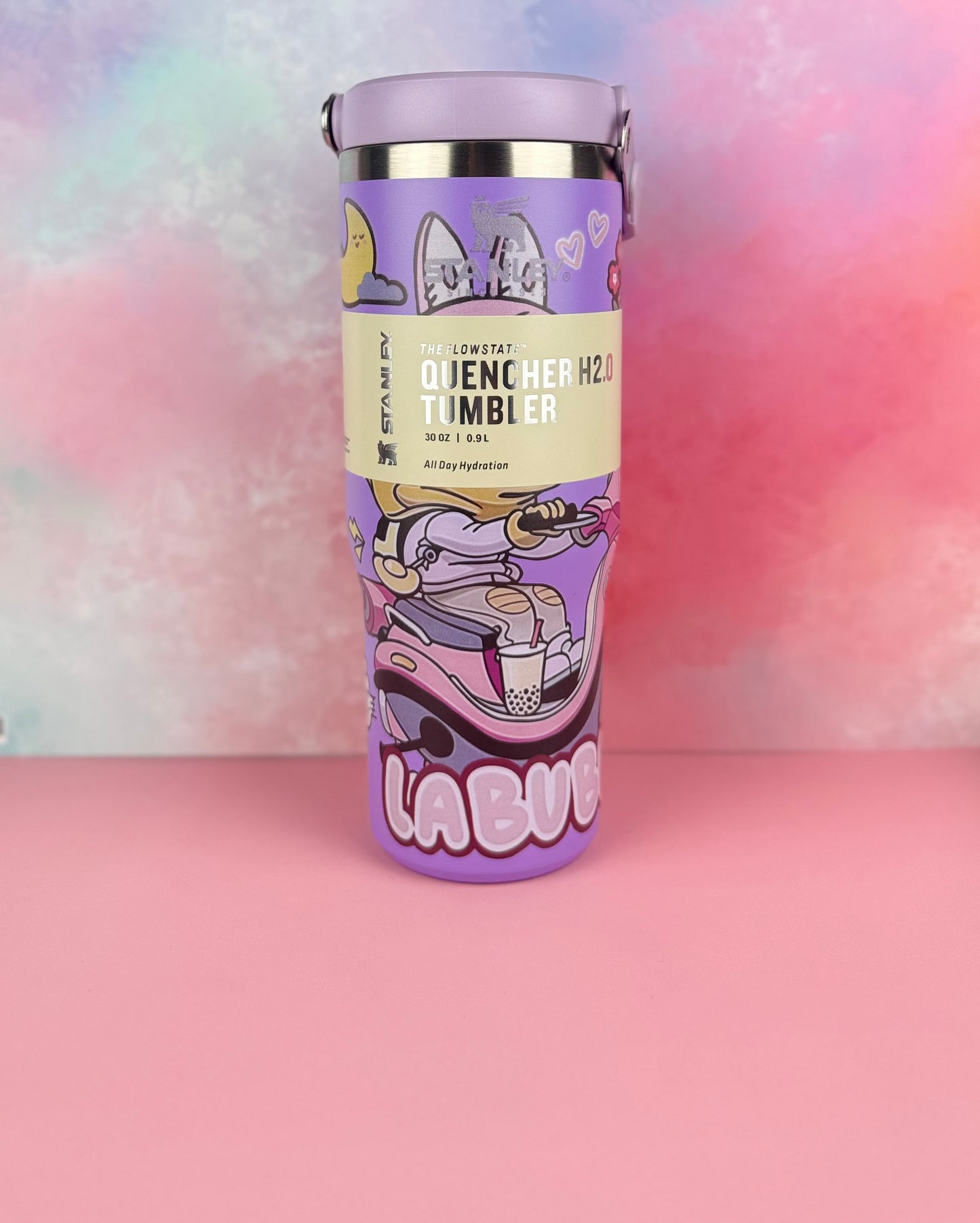 PandaPopSA Exclusive - Labubu Flip Straw Tumbler