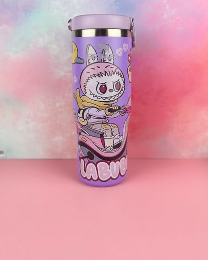 PandaPopSA Exclusive - Labubu Flip Straw Tumbler