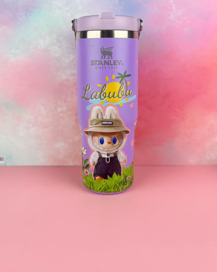 PandaPopSA Exclusive - Labubu Flip Straw Tumbler