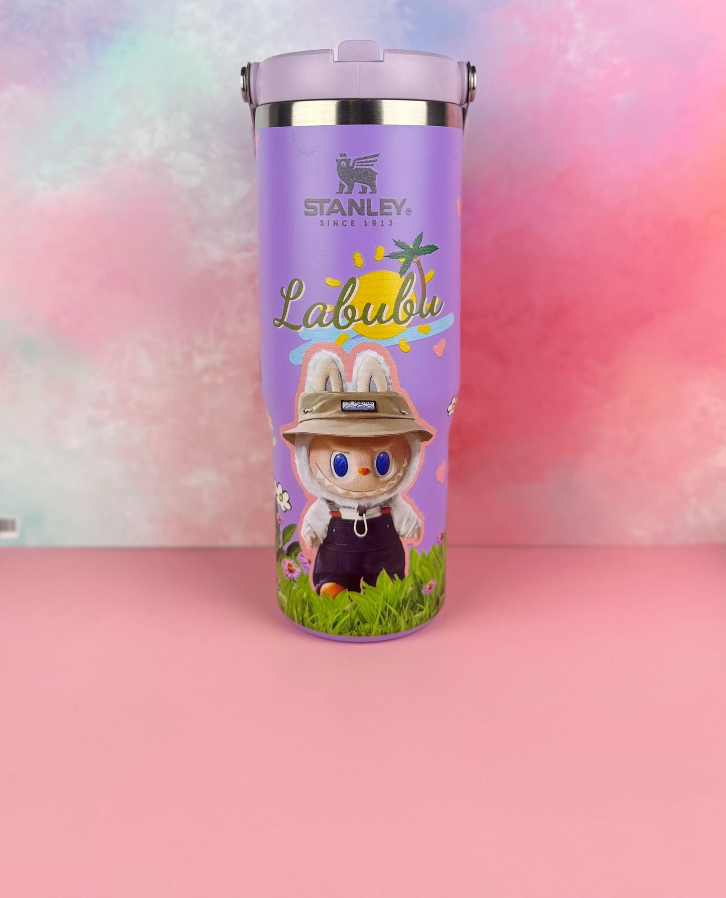 PandaPopSA Exclusive - Labubu Flip Straw Tumbler