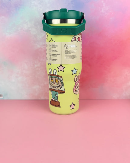 PandaPopSA Exclusive - Labubu Flip Straw Tumbler