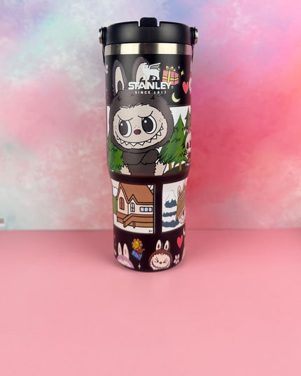 PandaPopSA Exclusive - Labubu Flip Straw Tumbler
