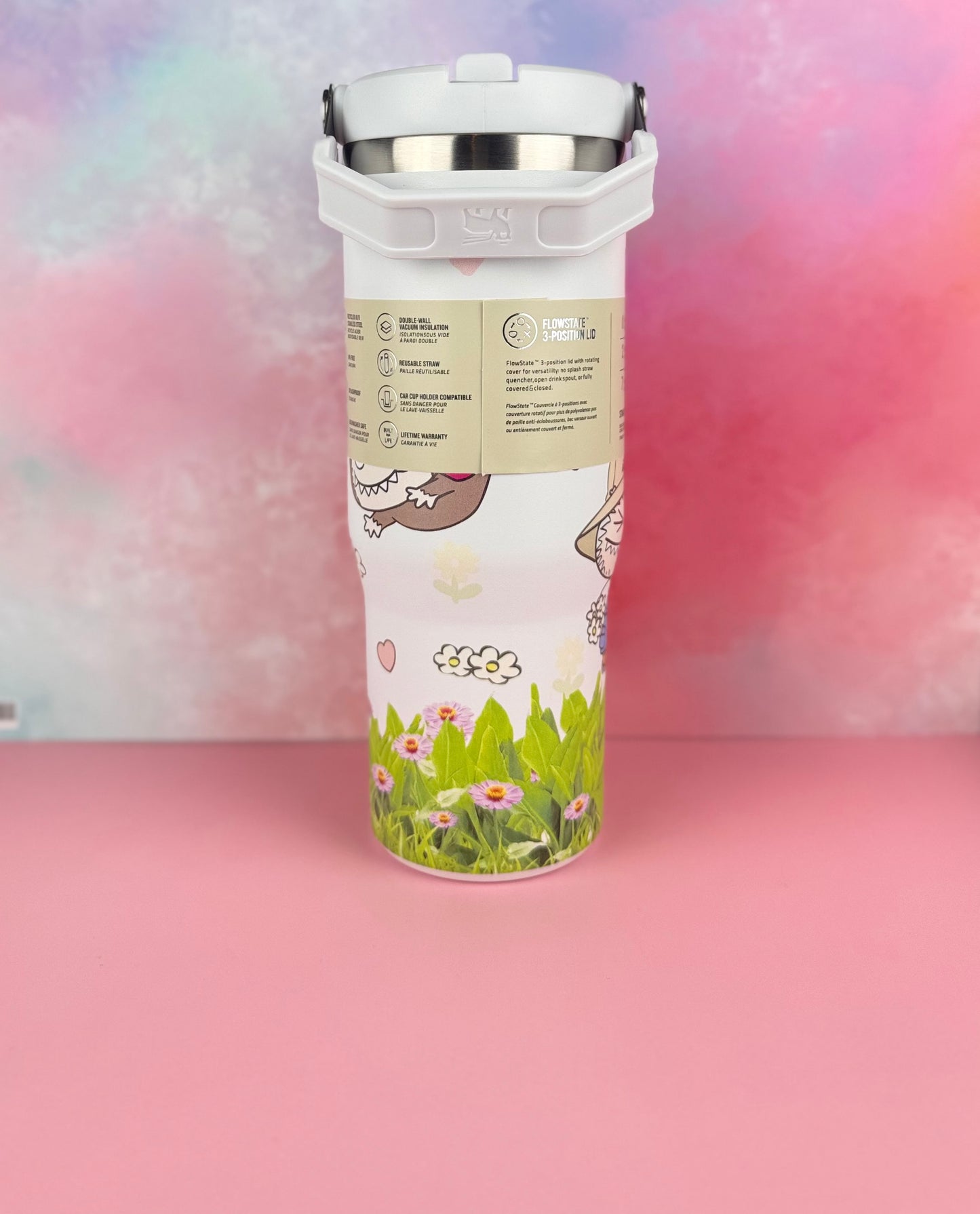 PandaPopSA Exclusive - Labubu Flip Straw Tumbler