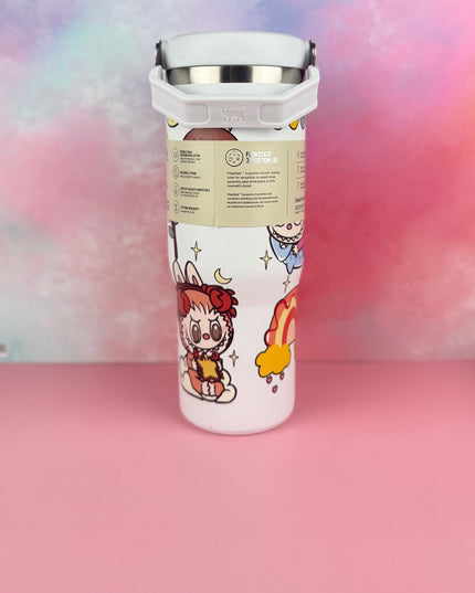 PandaPopSA Exclusive - Labubu Flip Straw Tumbler