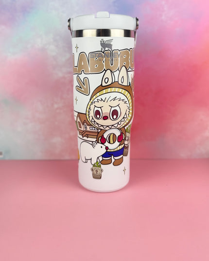 PandaPopSA Exclusive - Labubu Flip Straw Tumbler