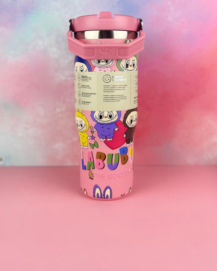 PandaPopSA Exclusive - Labubu Flip Straw Tumbler