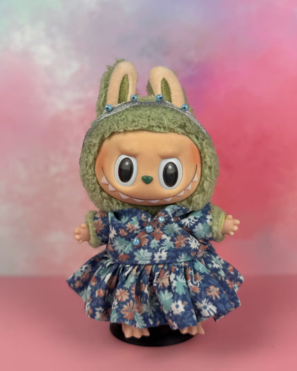 Denim Floral Skater