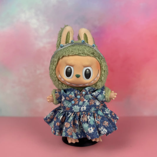 Denim Floral Skater