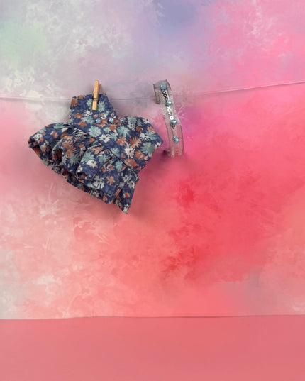 Denim Floral Skater