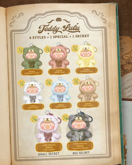 Lulu - The Piggy Vintage Teddy Shop Series Plush Blind Box