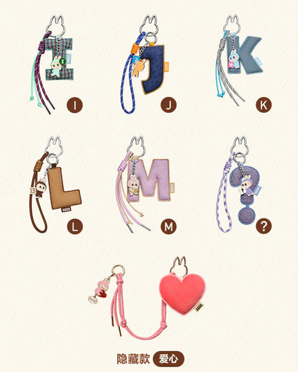 [Pre-Order] LABUBU - Pin for Love LETTERS Pendant Blind Box (A-M and N-Z）