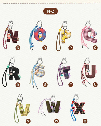 [Pre-Order] LABUBU - Pin for Love LETTERS Pendant Blind Box (A-M and N-Z）