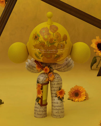 [Pre-order] MEGA a SKULLPANDA 400% Van Gogh Museum Sunflowers