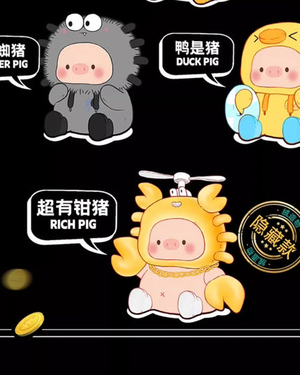 GeeGeePig V1 Rich Pigs Can Fly Plush