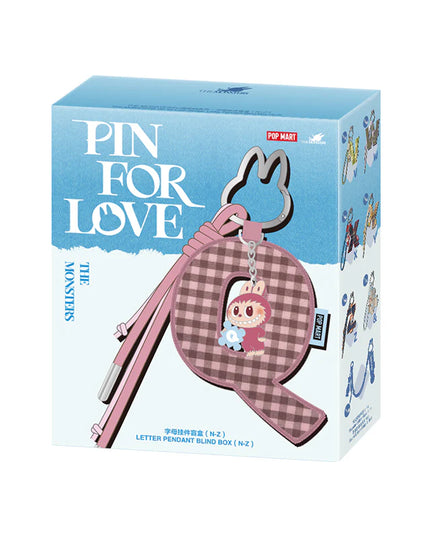 [Pre-Order] LABUBU - Pin for Love LETTERS Pendant Blind Box (A-M and N-Z）