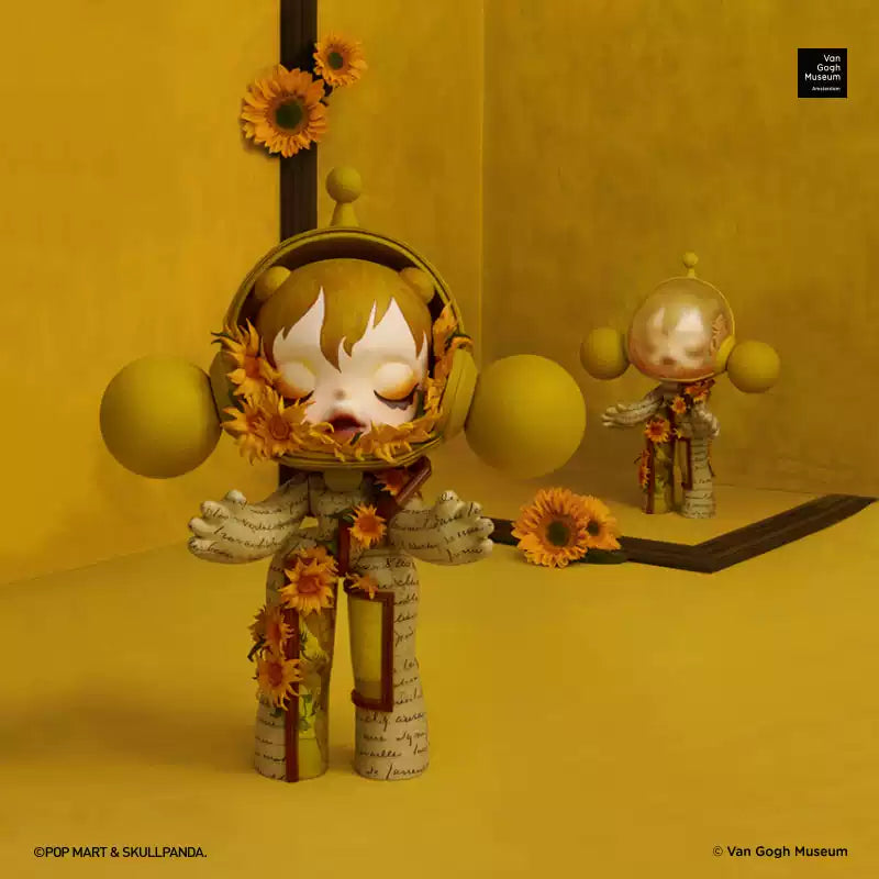 MEGA α SKULLPANDA 400% Van Gogh Museum MEGA α SKULLPANDA 400% Van Gogh Museum Sunflowers - POP MART