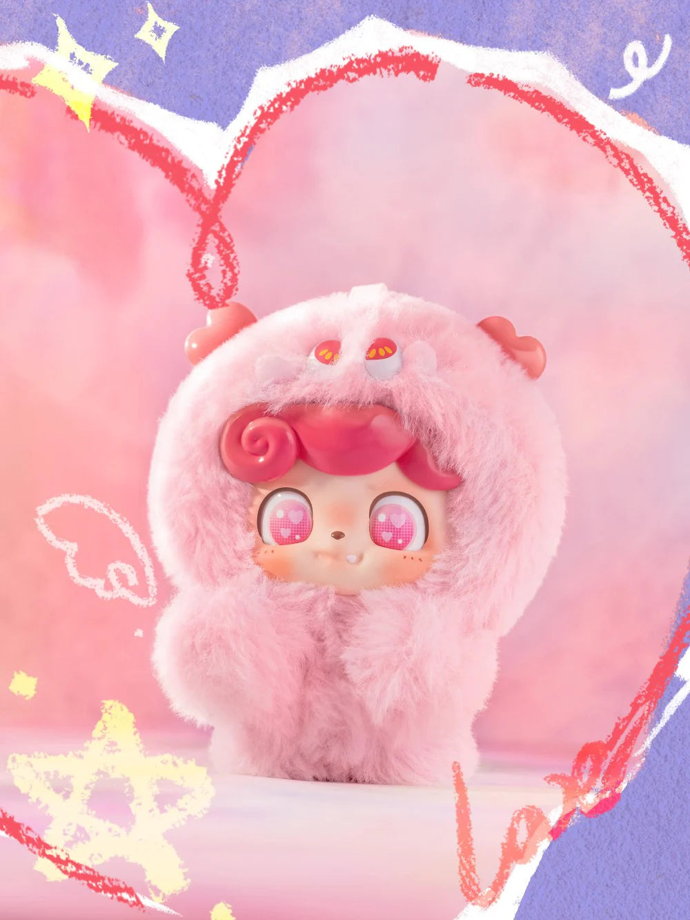 Q Kid - Emotional Hairy Monsters Series Pendant