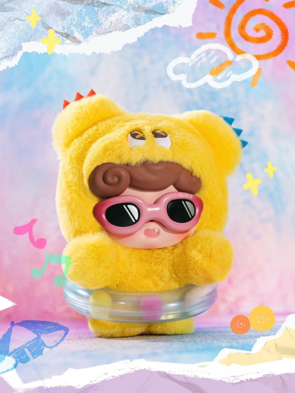 Q Kid - Emotional Hairy Monsters Series Pendant