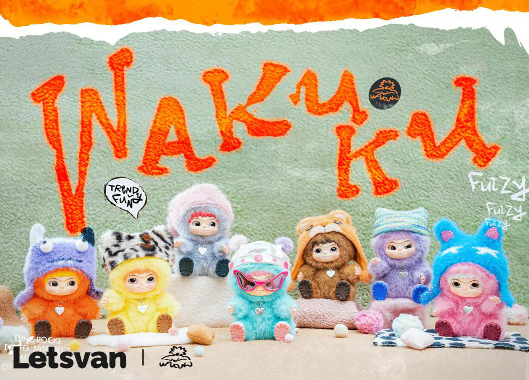 Wakuku Fuzzy Trendy Fun Party Series Plush Blind Box