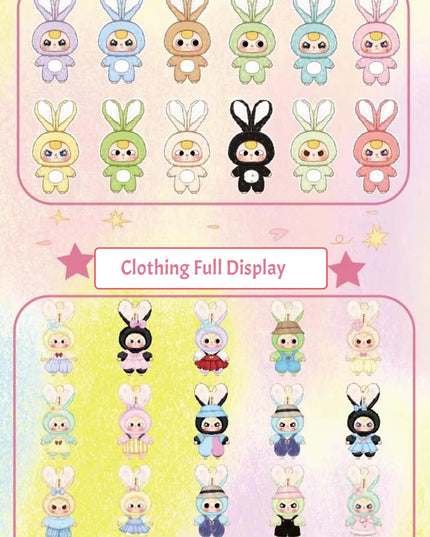 Baby Three - Macaron Rabbit Series Plush