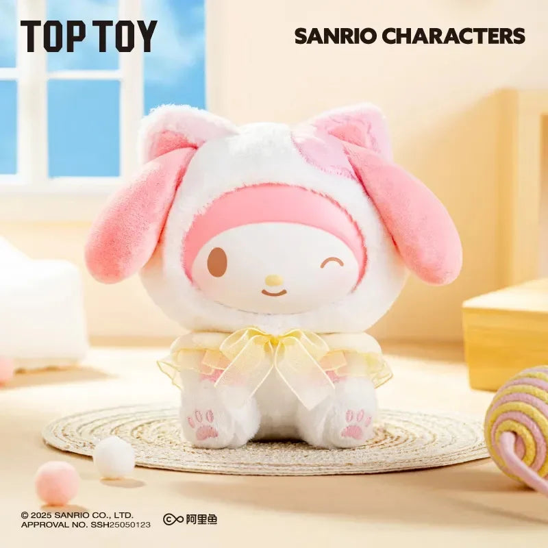 SALE - Sanrio Characters Play With Kittens Series Plush Pendant Blind Box