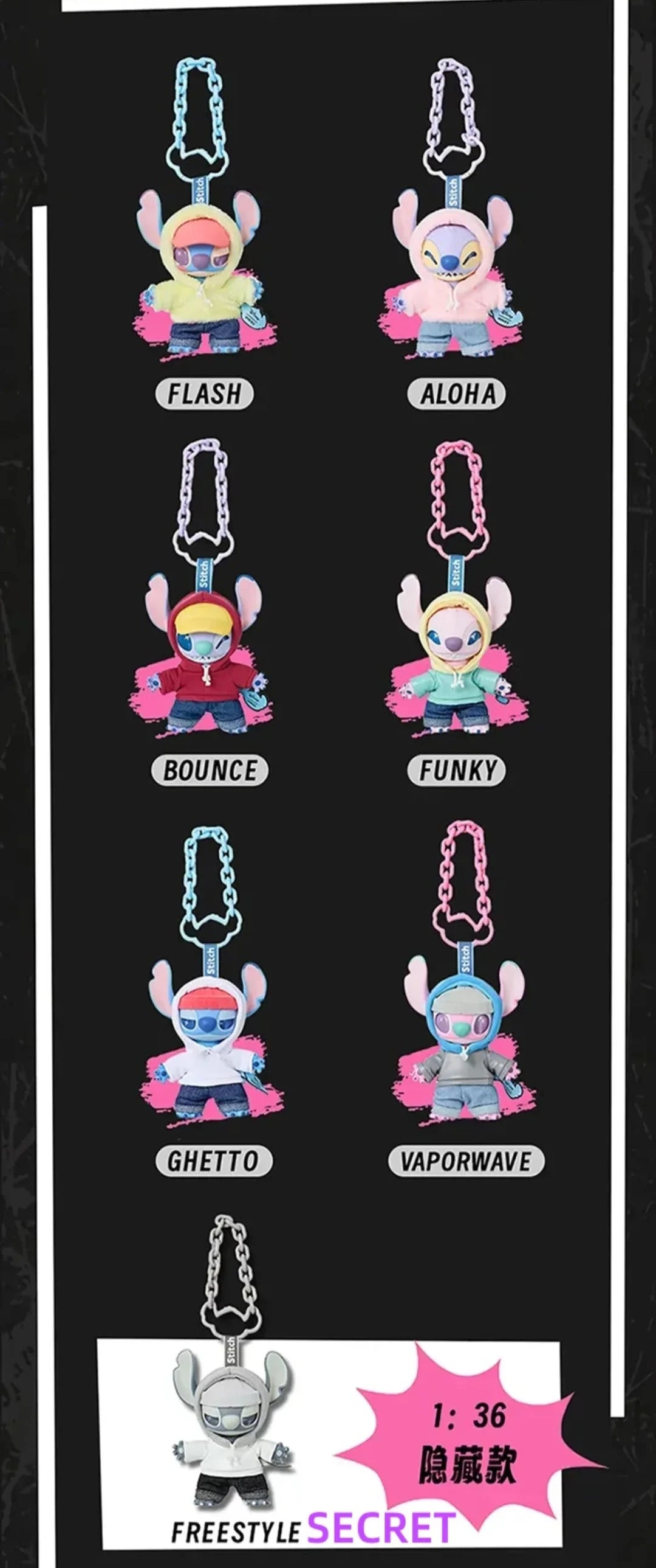 STITCH - GenZ Street Plush Series Blind Box