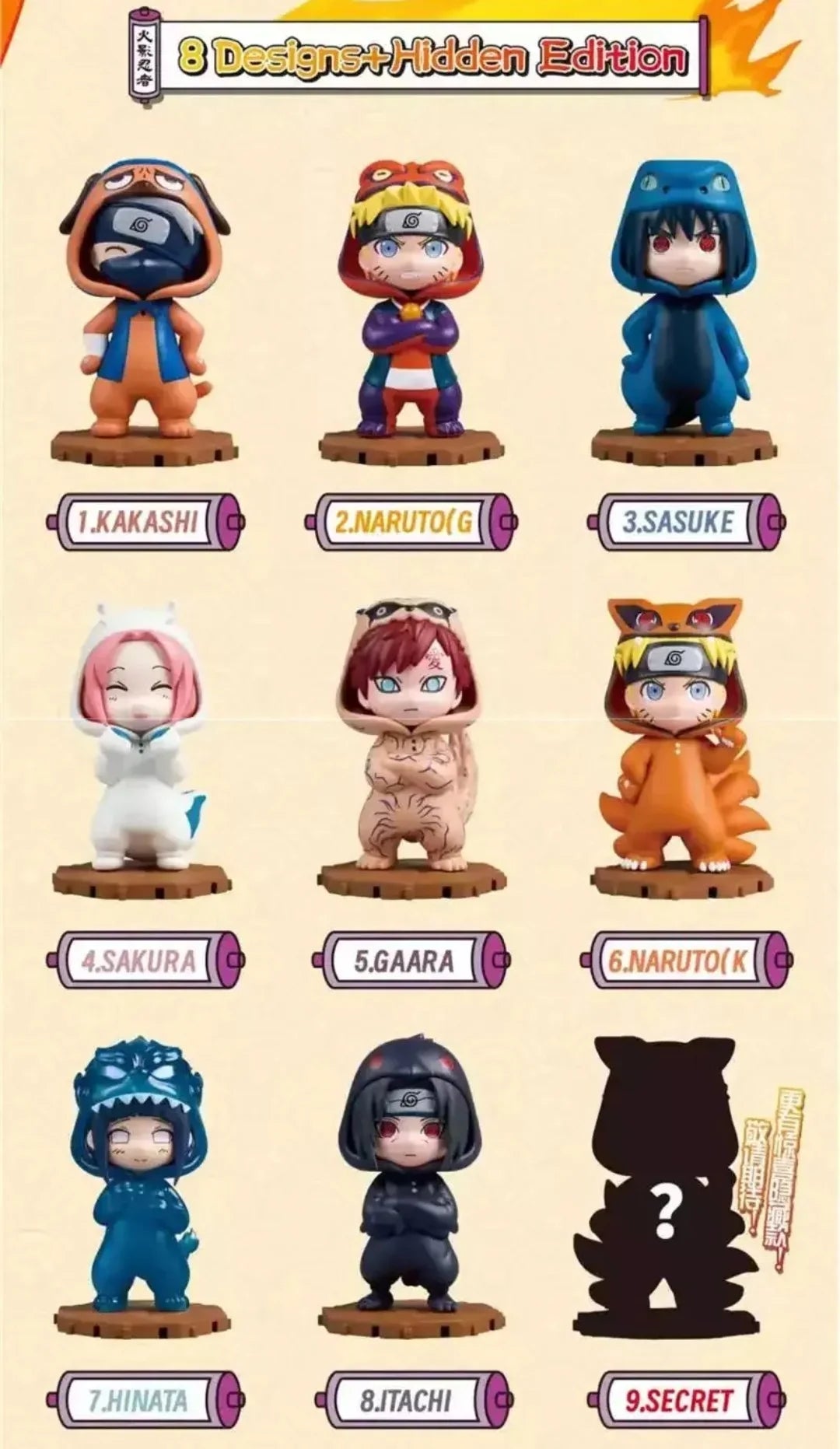 Naruto - Pajamars Series Blind Box Figures