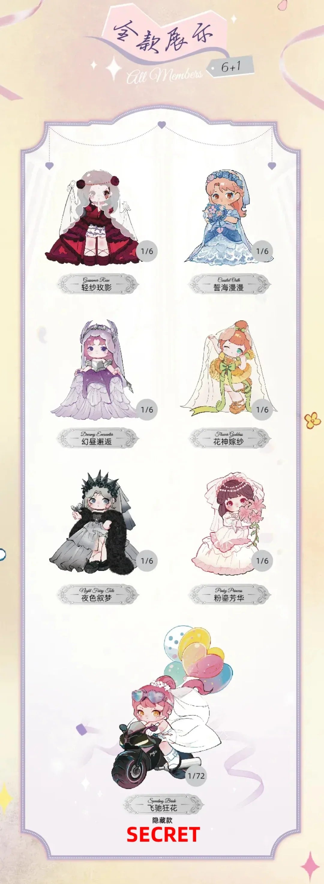 ZIYULI - My Own Wedding Series Blind Box
