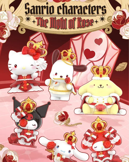 Sanrio Characters The Night Of Rose Series Figures Blind Box