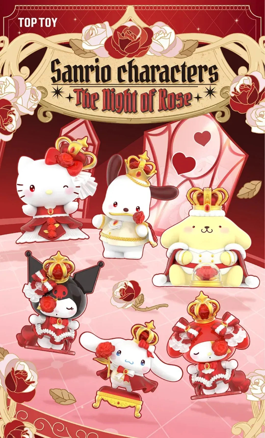 Sanrio Characters The Night Of Rose Series Figures Blind Box
