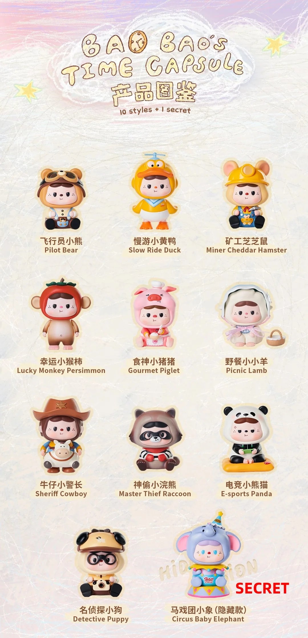 BAOBAO-BAOBAO's - Time Capsule Series Blind Box