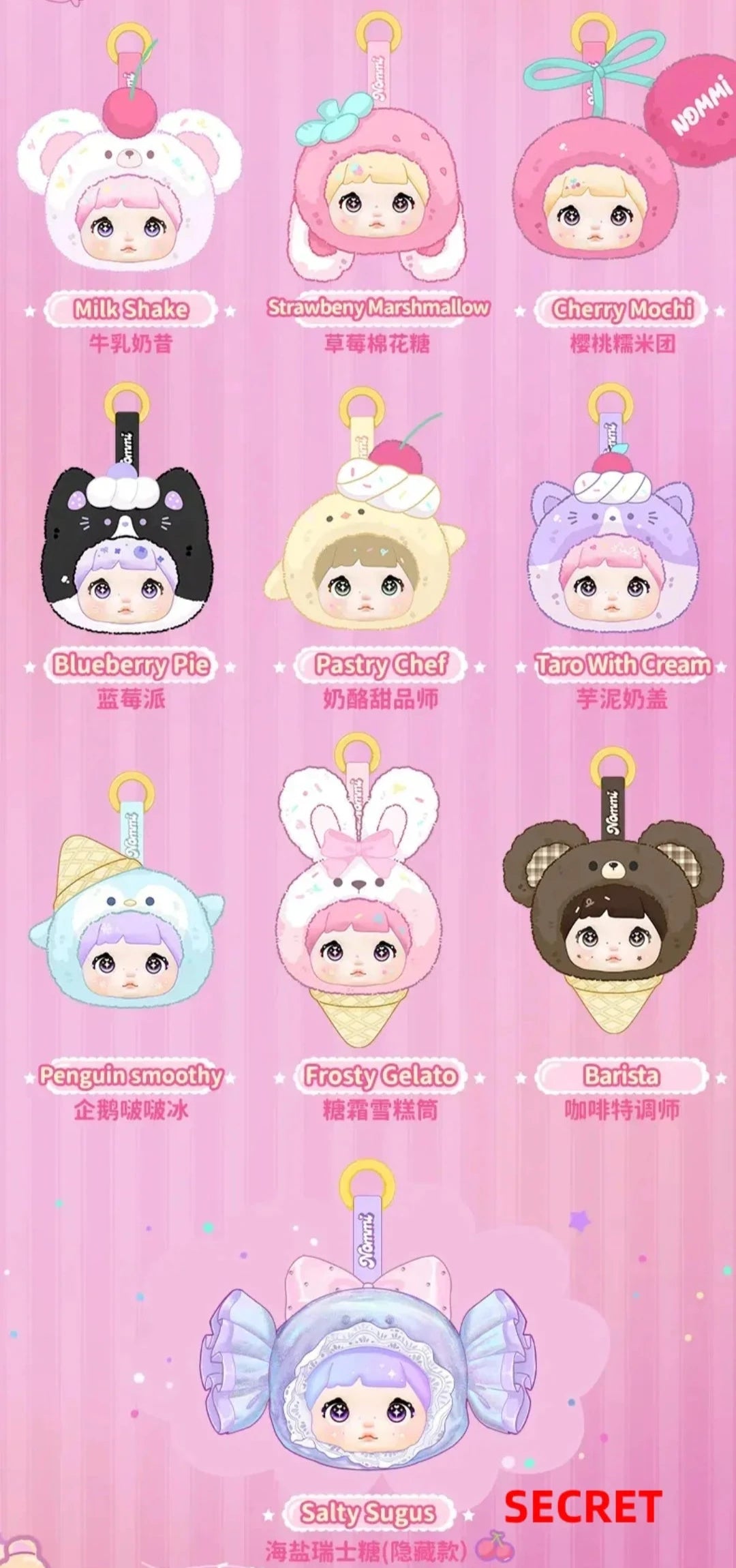 Nommi - Glutinous Rice 100% Sweetness Plush Blind Box