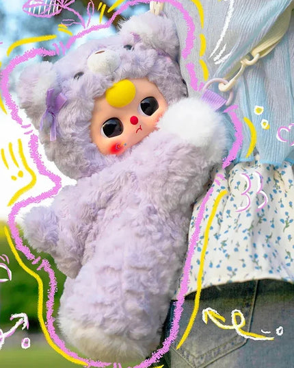 Baby Three-Hugging Baby Backpack Plush Blind Box