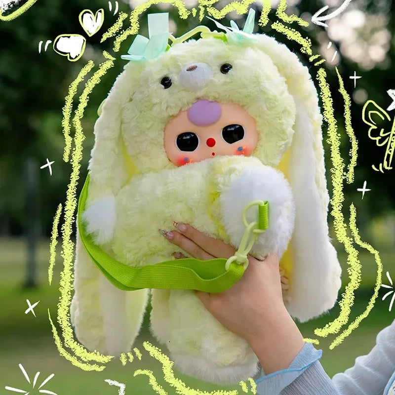 Baby Three-Hugging Baby Backpack Plush Blind Box
