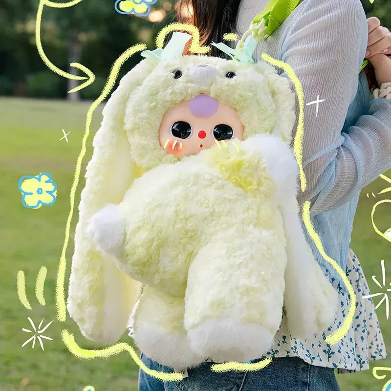 Baby Three-Hugging Baby Backpack Plush Blind Box