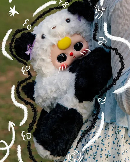 Baby Three-Hugging Baby Backpack Plush Blind Box