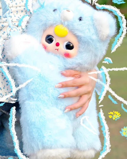 Baby Three-Hugging Baby Backpack Plush Blind Box