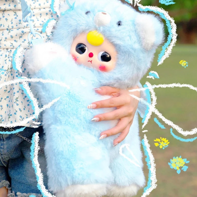 Baby Three-Hugging Baby Backpack Plush Blind Box