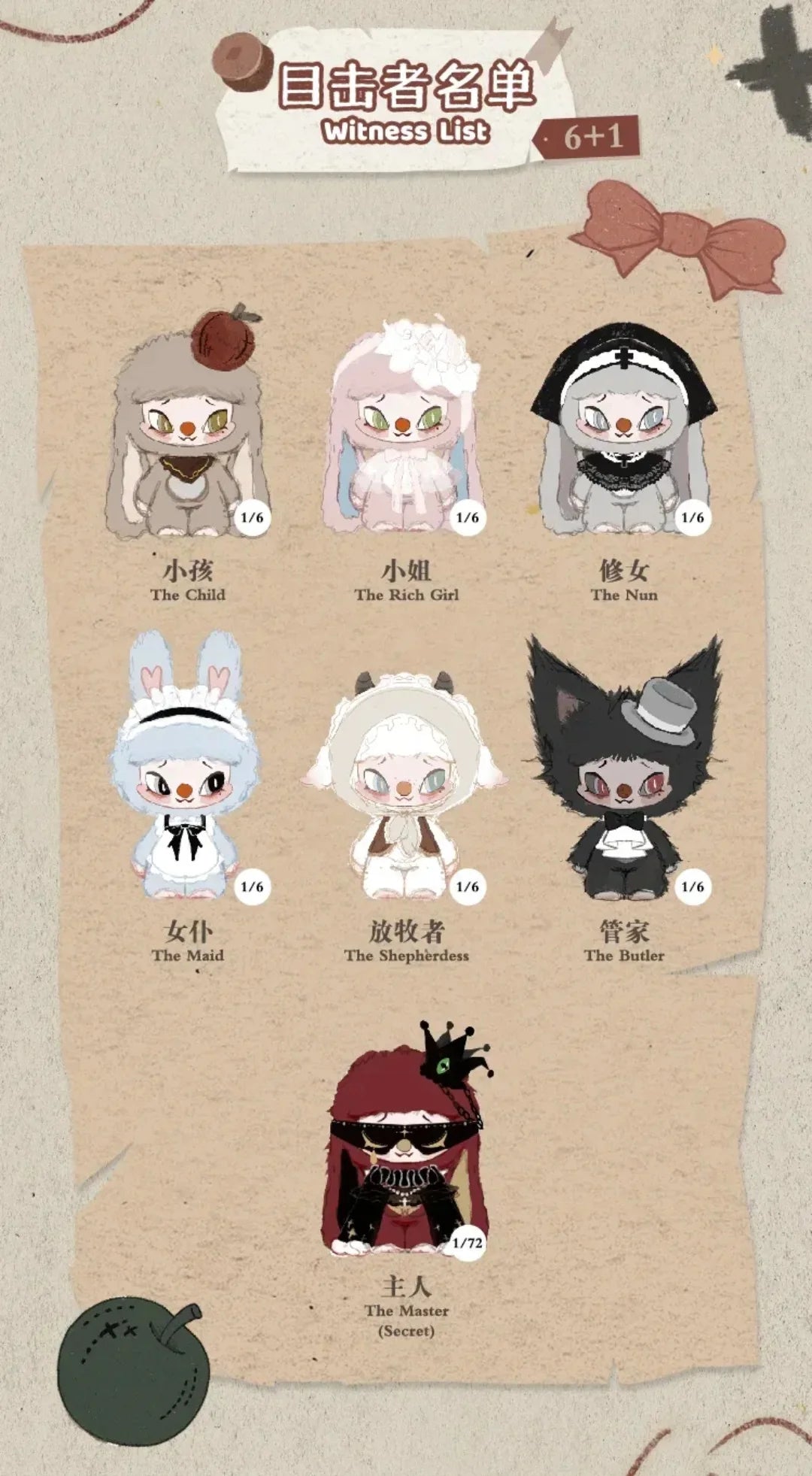 SINONO - Let Me Tell You A Secret Plush Blind Box